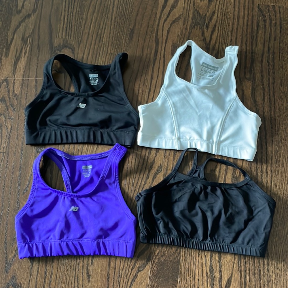 Girls exercise tops set of 4